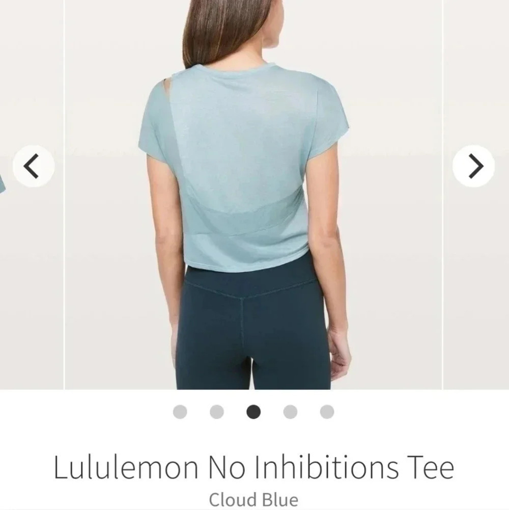 Lulemon no  inhibitions tee green - Picture 2 of 16